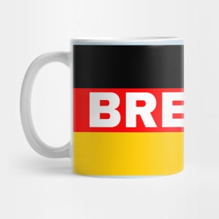 Bremen City in German Flag Mug